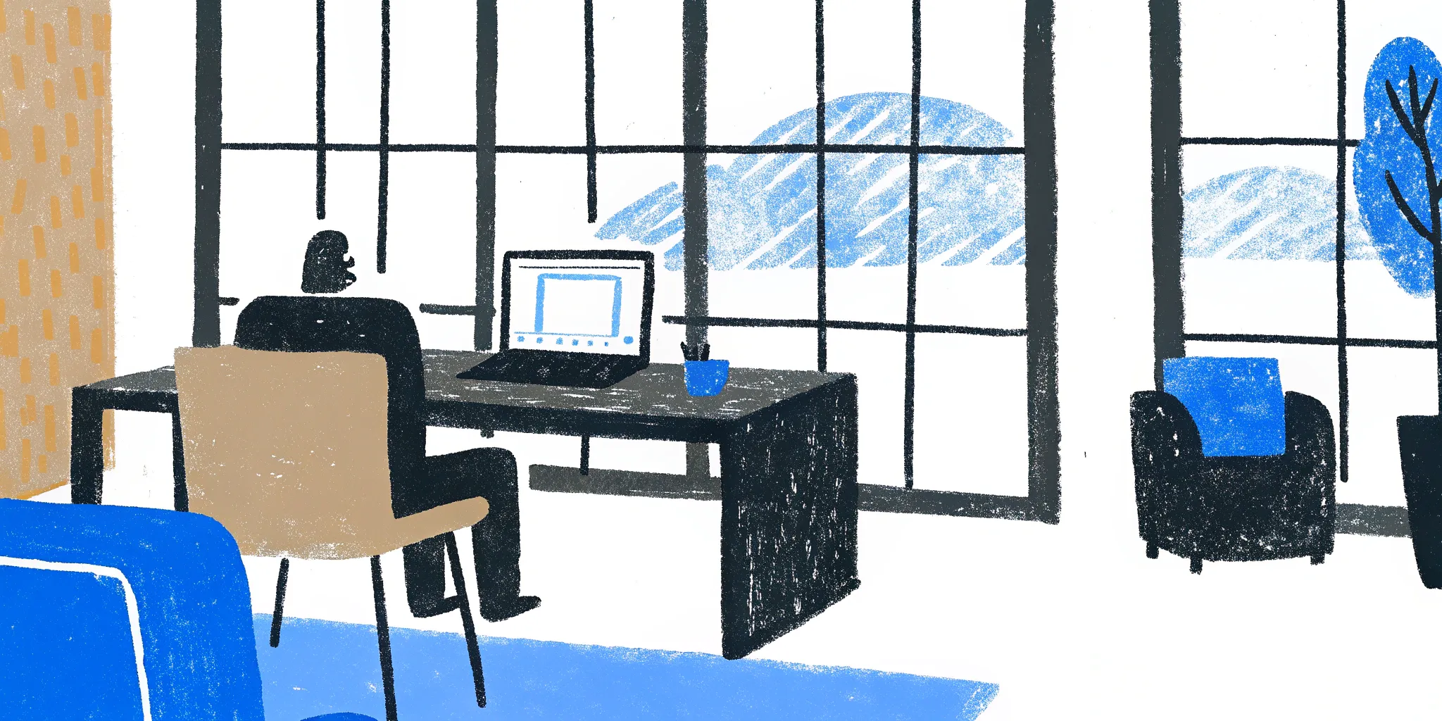 A landlord reviewing a free tenant screening report on a computer.