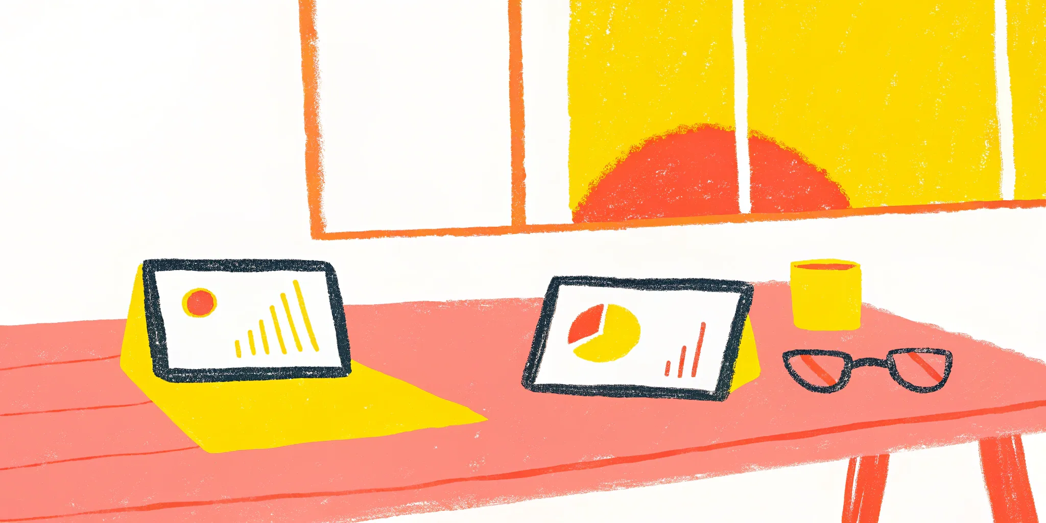 Digital tenant screening reports on a desk showing credit and background check data.