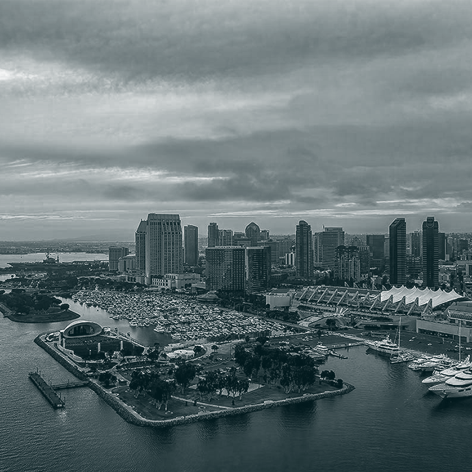 aerial view of san diego