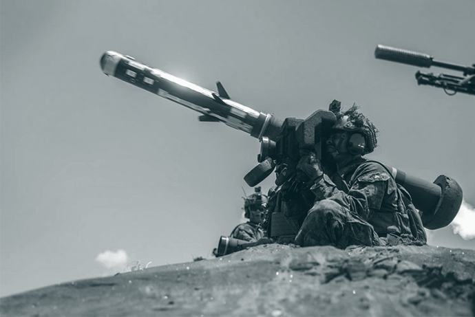 U.S. Marines Corps Cpl. Nycorian Allen, a native of Georgia and an anti-tank missileman with 3d Littoral Combat Team, 3d Marine Littoral Regiment, 3d Marine Division, fires an FGM-148 Javelin during the counter-landing live-fire event of Exercise Balikatan 25 in Aparri, Philippines, May 3, 2025.