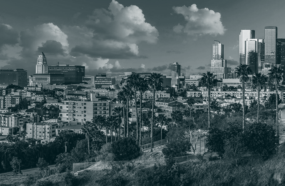 aerial view of los angeles