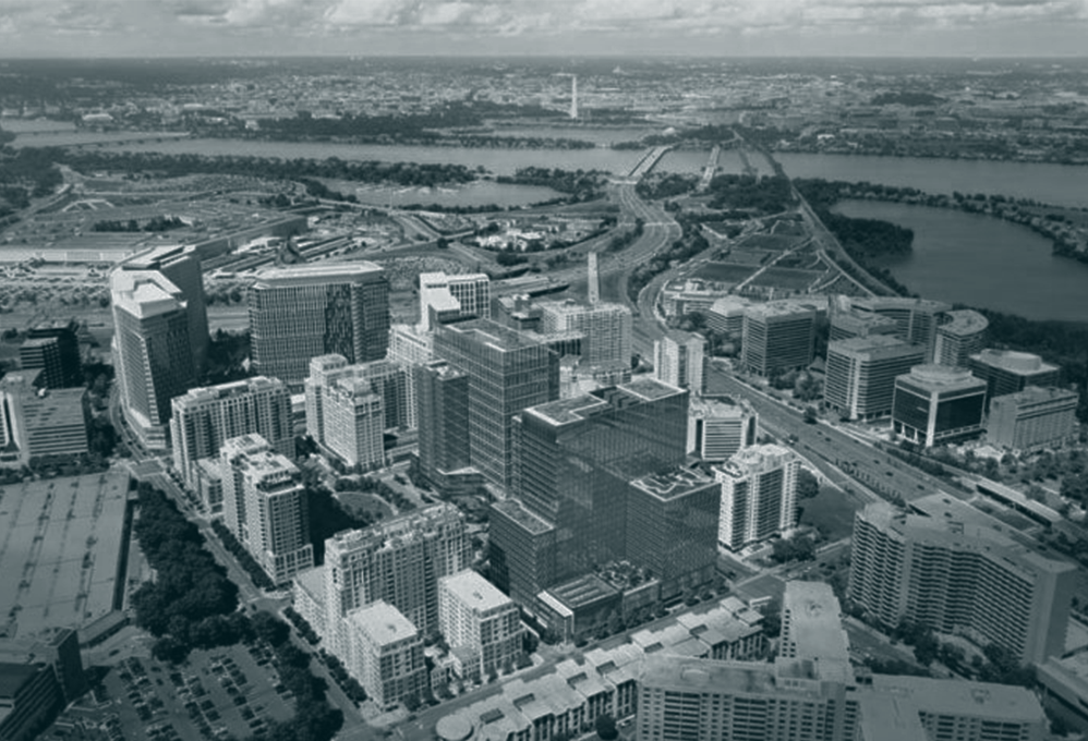 aerial view of crystal city