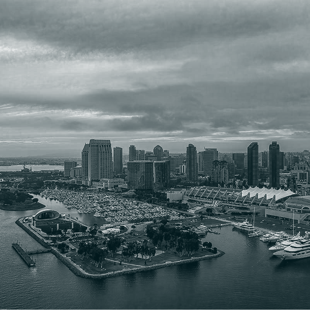 aerial view of san diego, ca