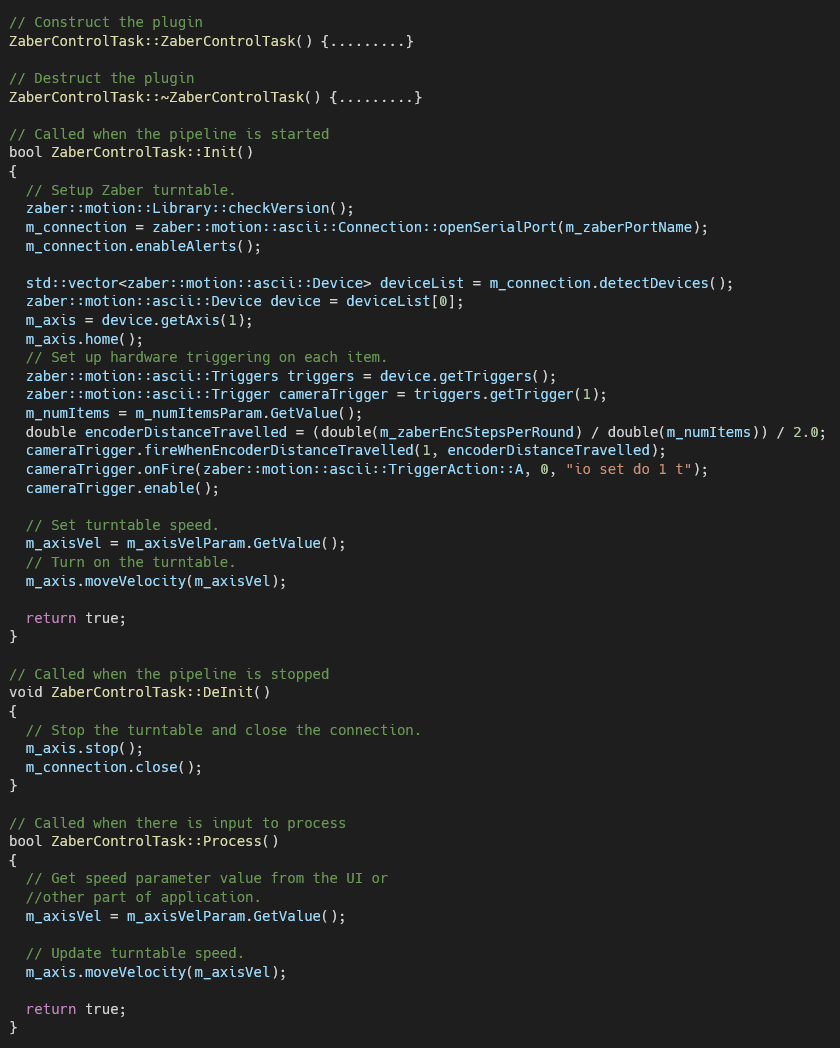 ZaberControlTask sample code