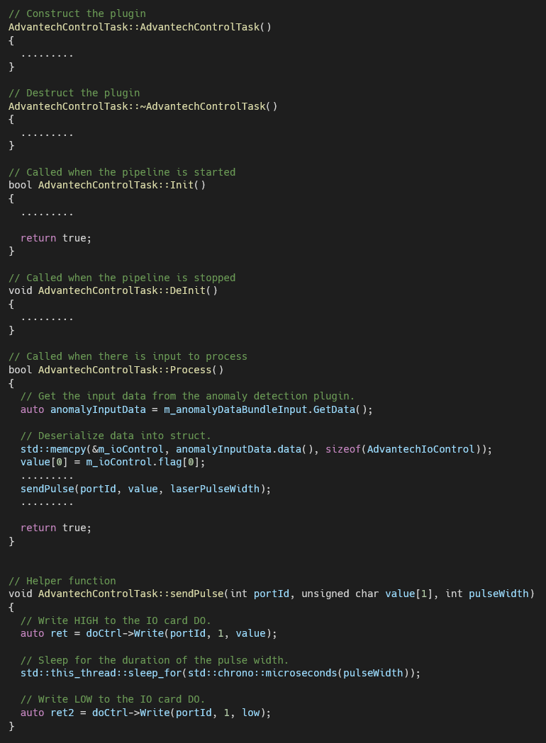 Sample code for the AdvantechControlTask plugin