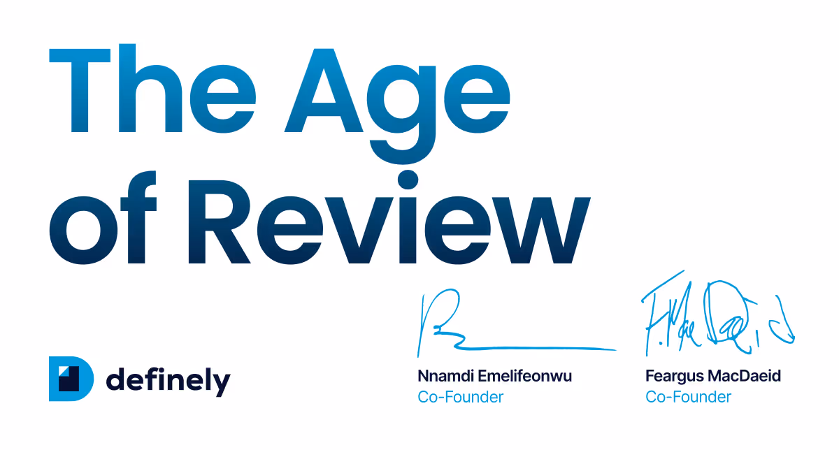 A cover image, with the title 'Why legal AI should augment lawyers, not replace them'. It includes a short quote from the blog, and a picture of Feargus MacDaeid, Co-Founder and Chief Strategy Officer