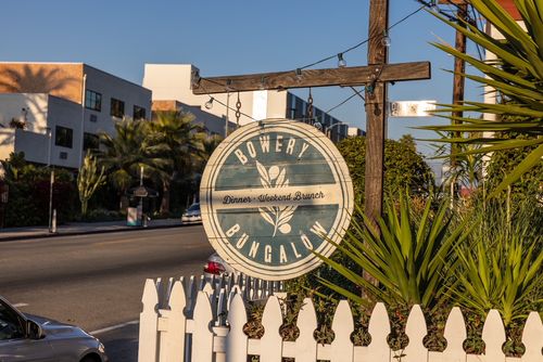 Bowery Bungalow LA outdoor sign