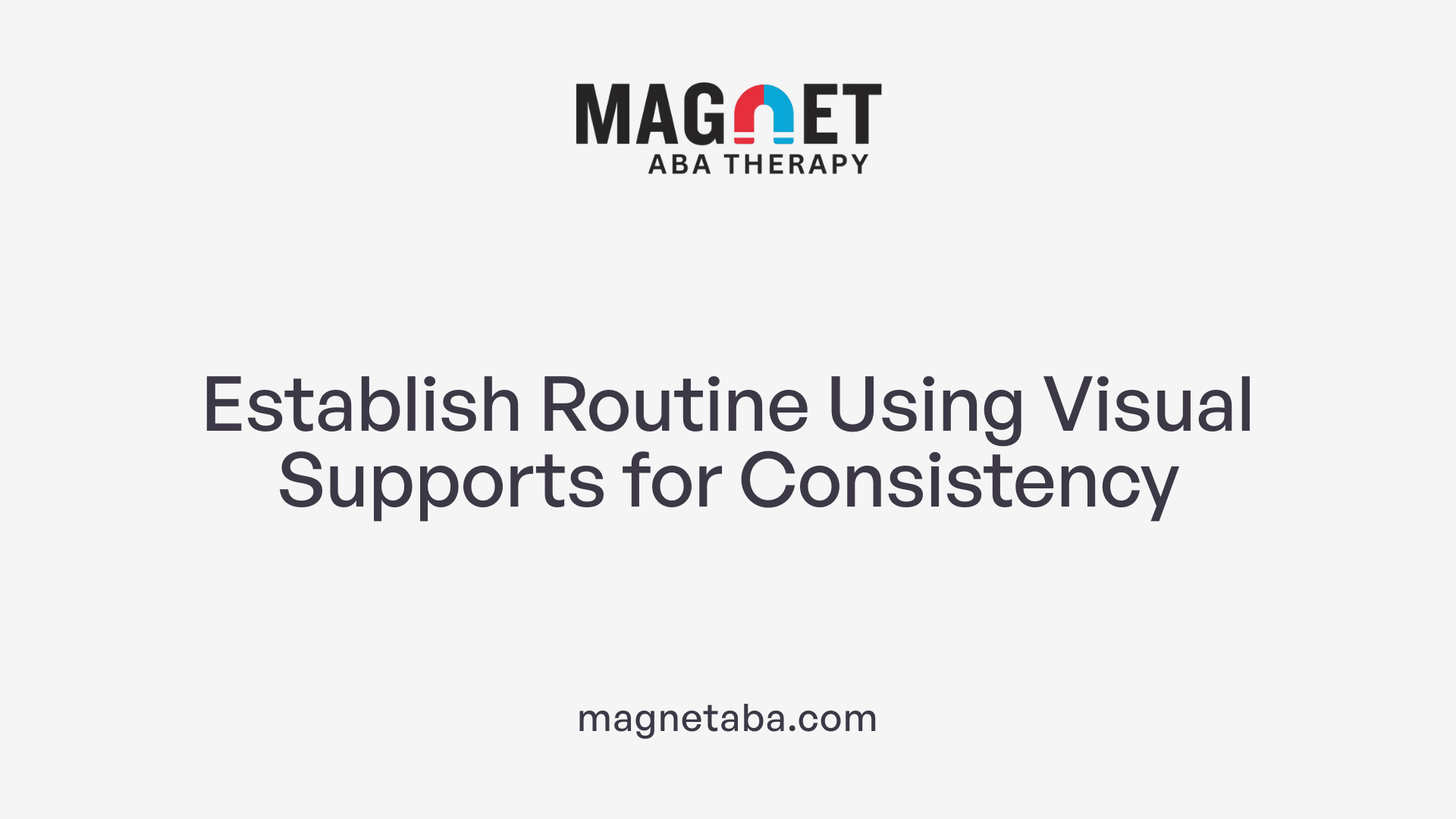 Establish Routine Using Visual Supports for Consistency