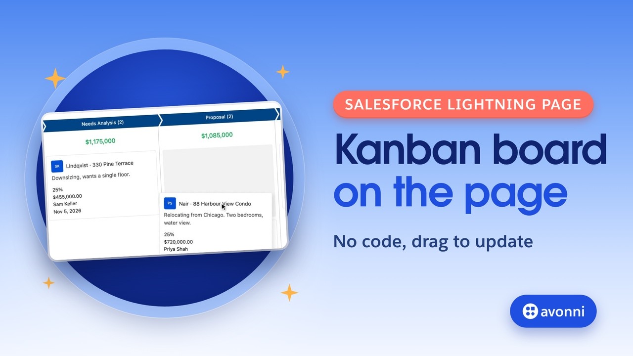 How to build a Kanban board on a Salesforce Lightning page