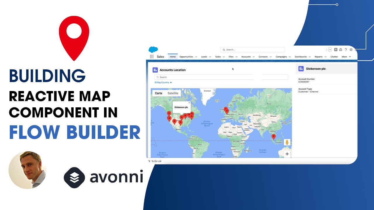 Build a Dynamic, Reactive Map in Salesforce Screen Flows with Avonni Components: No Code
