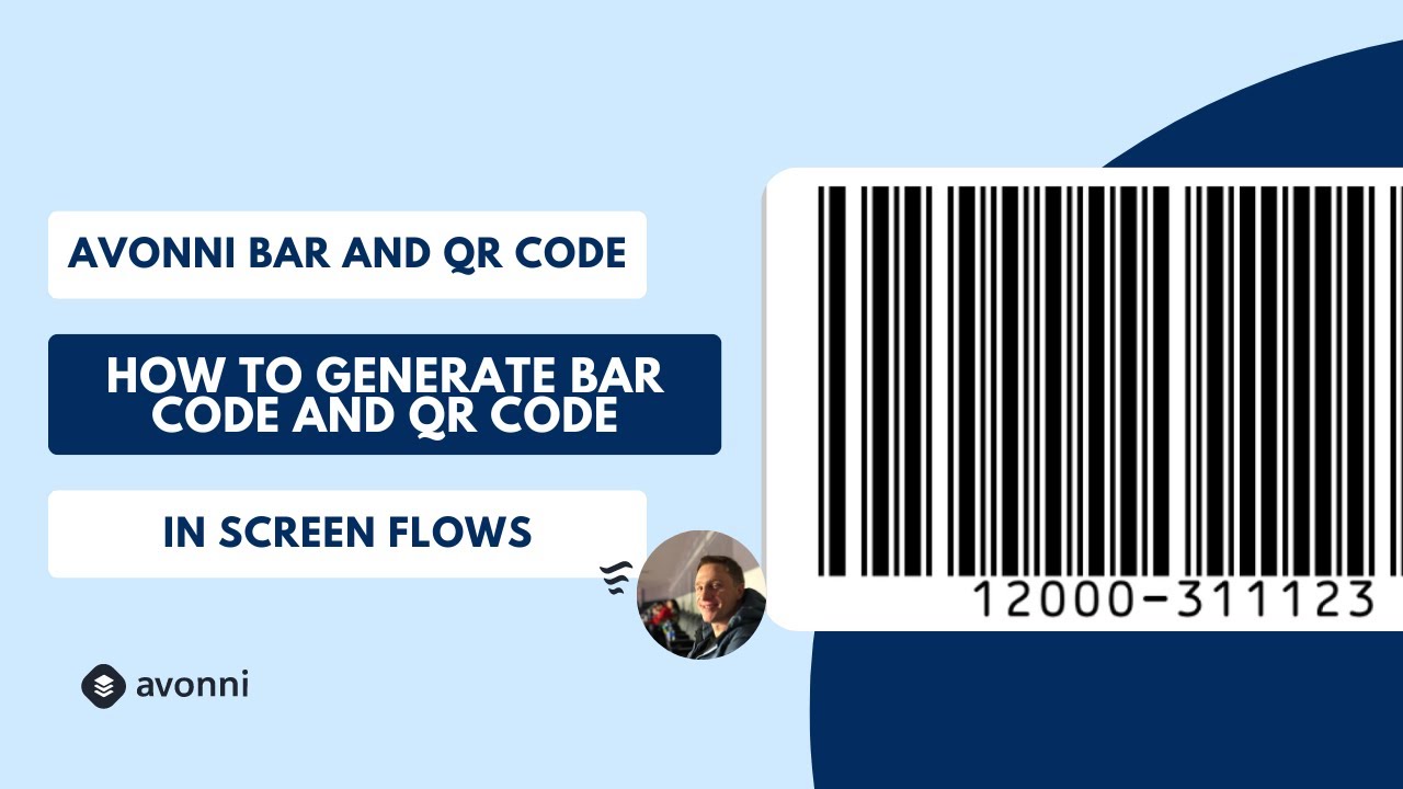 Auto-Generate Barcodes & QR Codes in Salesforce Screen Flows with Avonni: No Coding Needed