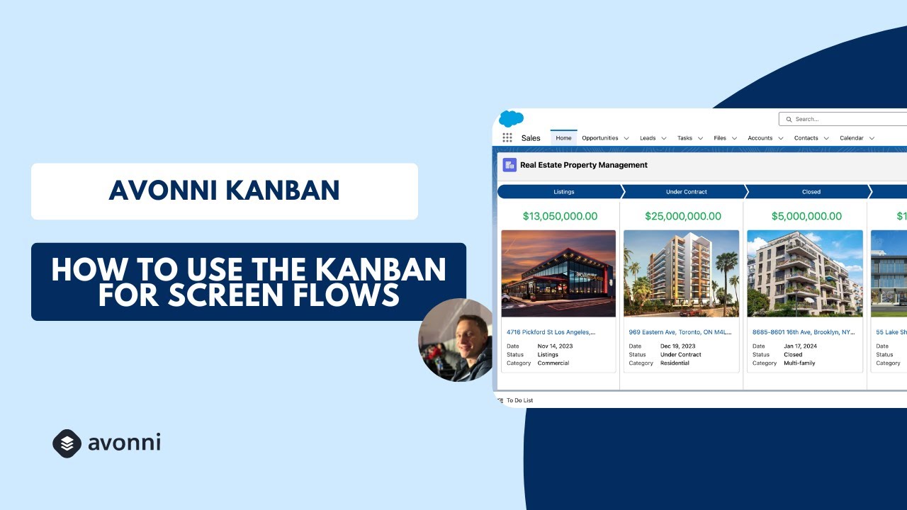 Transform Salesforce Screen Flows with Avonni Kanban: Build Your Visual Workflow