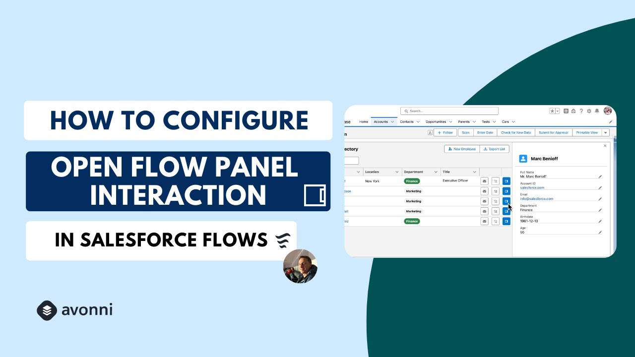 How to Use Avonni Open Flow Panel Interaction to Enhance Salesforce Screen Flows