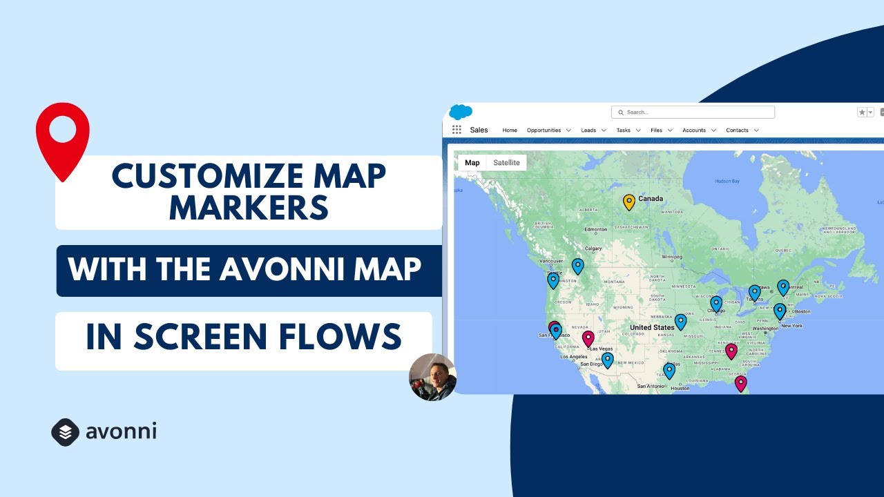 Customize Map Markers in Salesforce Flows (Avonni Map Tutorial)