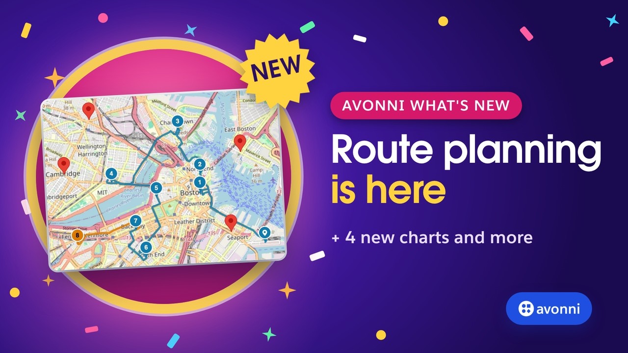 Salesforce Route Planner, Sales Funnel Charts and More: What's New in Avonni (October 2026)
