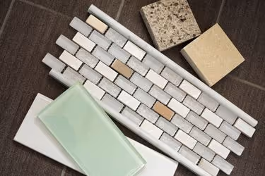 Bathroom tile samples