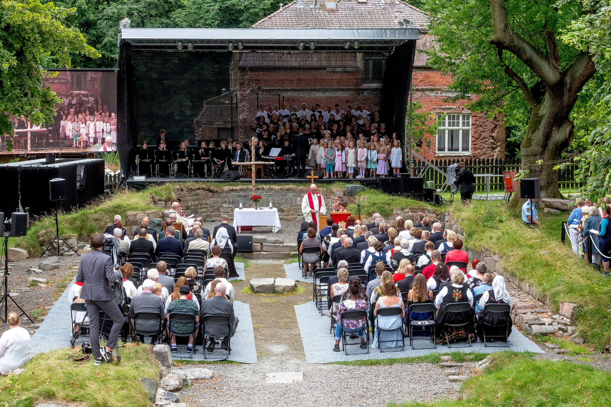 religious service at Borgarsyssel museum