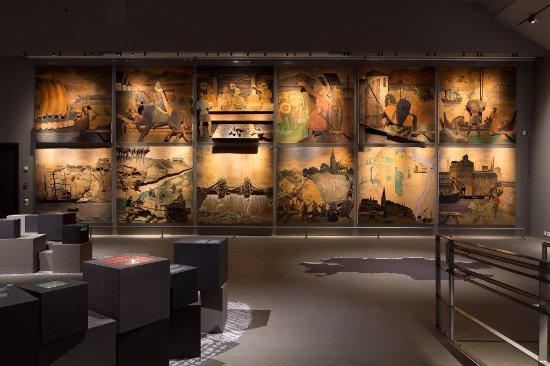 Olav exhibition inside Borgarsyssel museum