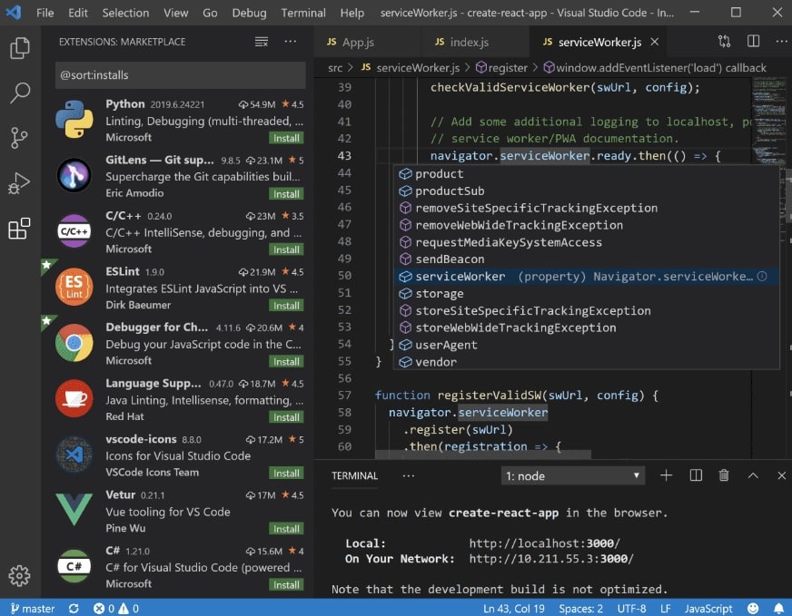 VisualStudioCode_IDE - JavaScript IDE