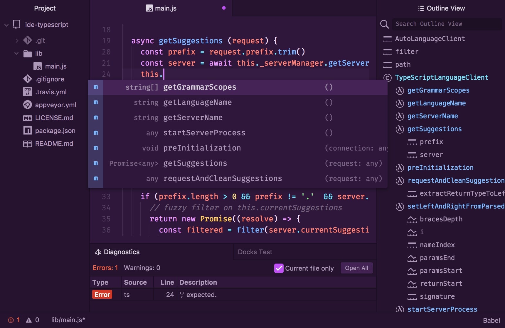 Atom_IDE - JavaScript IDE