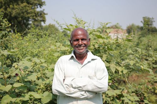 A Materra Regenerative Cotton Farmer