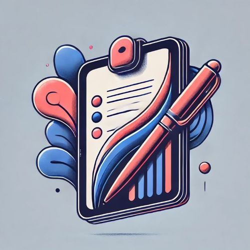 A notepad and pen, taking notes during a sales call