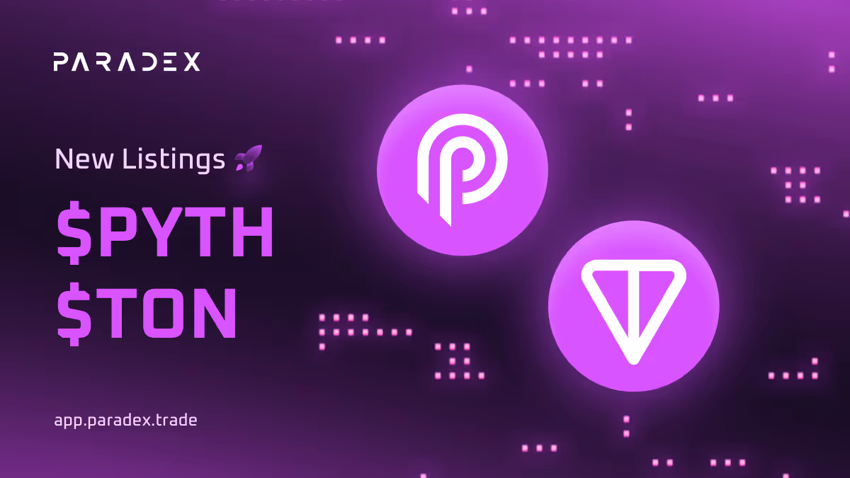 We are excited to share that the PYTH (PYTH-USD-PERP) and TON (TON-USD-PERP) Perpetual Contract markets are now live! Trade $PYTH and $TON with up to 10x leverage.