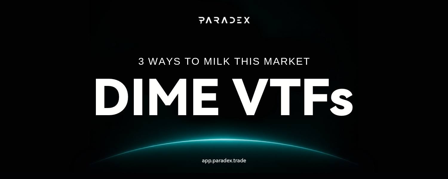 Spot holders eat every leg down. Directional traders are betting on a regime nobody can call in advance. Three DIME VTFs take a different route: harvesting volatility premium, running hedged long/short books, and buying dips systematically. Here's the buyer's guide - how each works, its worst regime, and what to check on-chain before depositing.