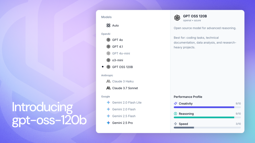 Introducing OpenAI's new gpt-oss-120b open-source model