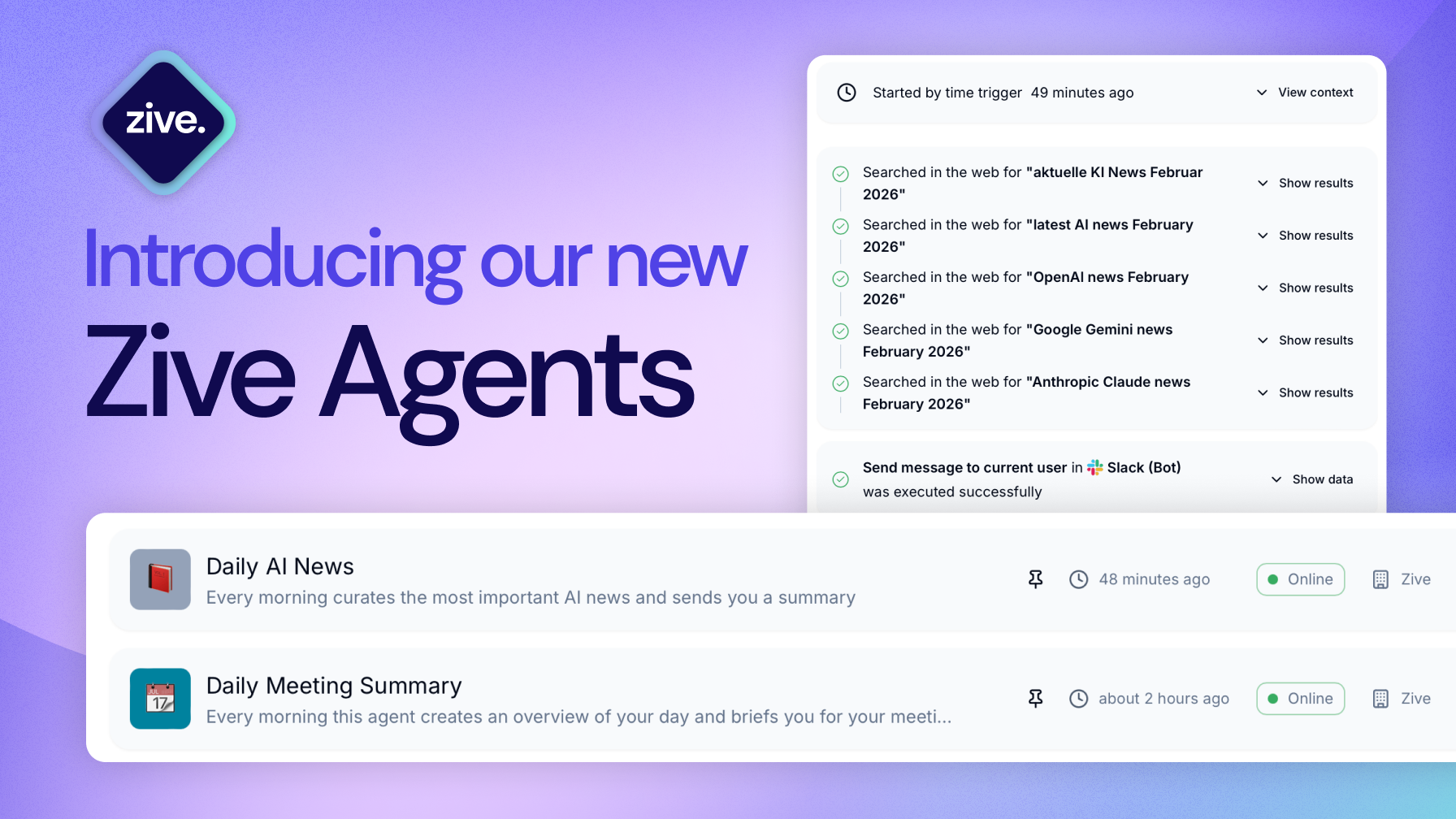 Relaunch: Zive Agents