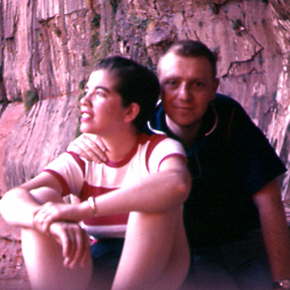Jenette as a child with her uncle