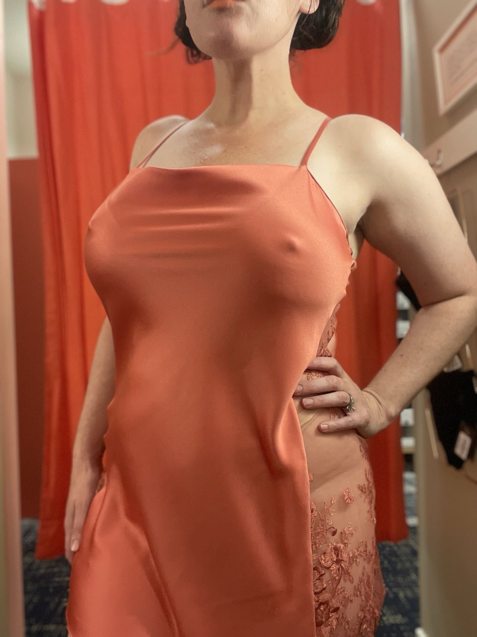 Jenette Bras Canada Rya Darling Satin Lace Chemise Nightgown in Pink