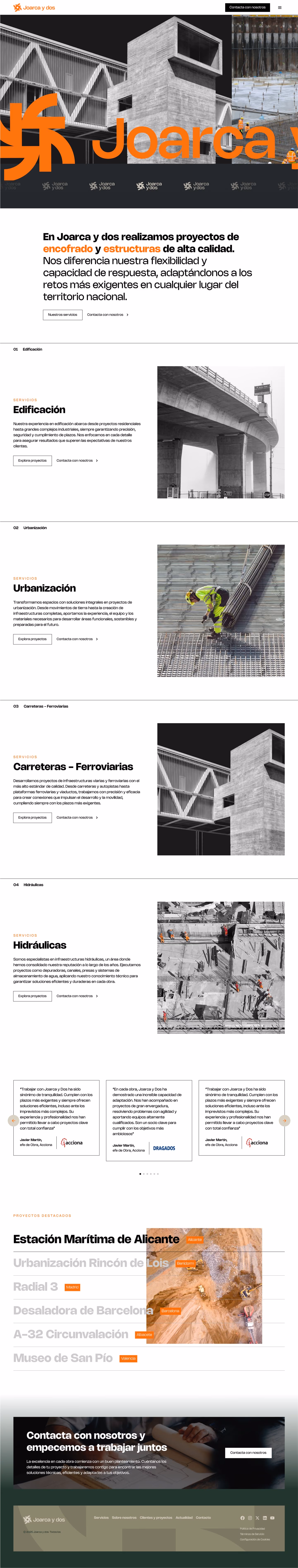 Mockup de una web