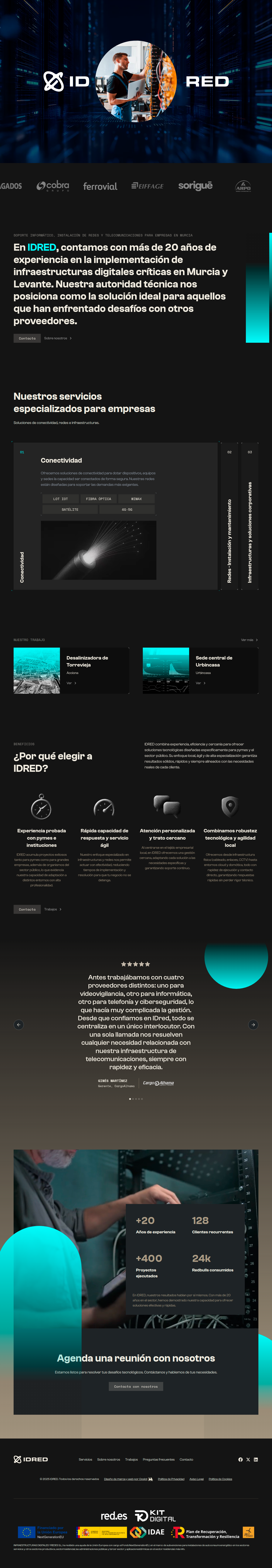 Mockup de una web