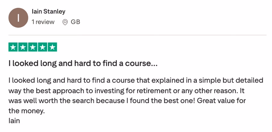 Member review screenshot