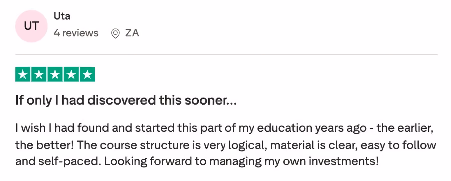 Member review screenshot