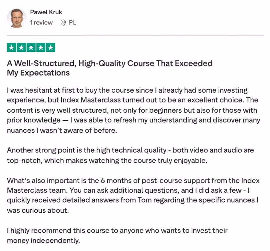 Member review screenshot