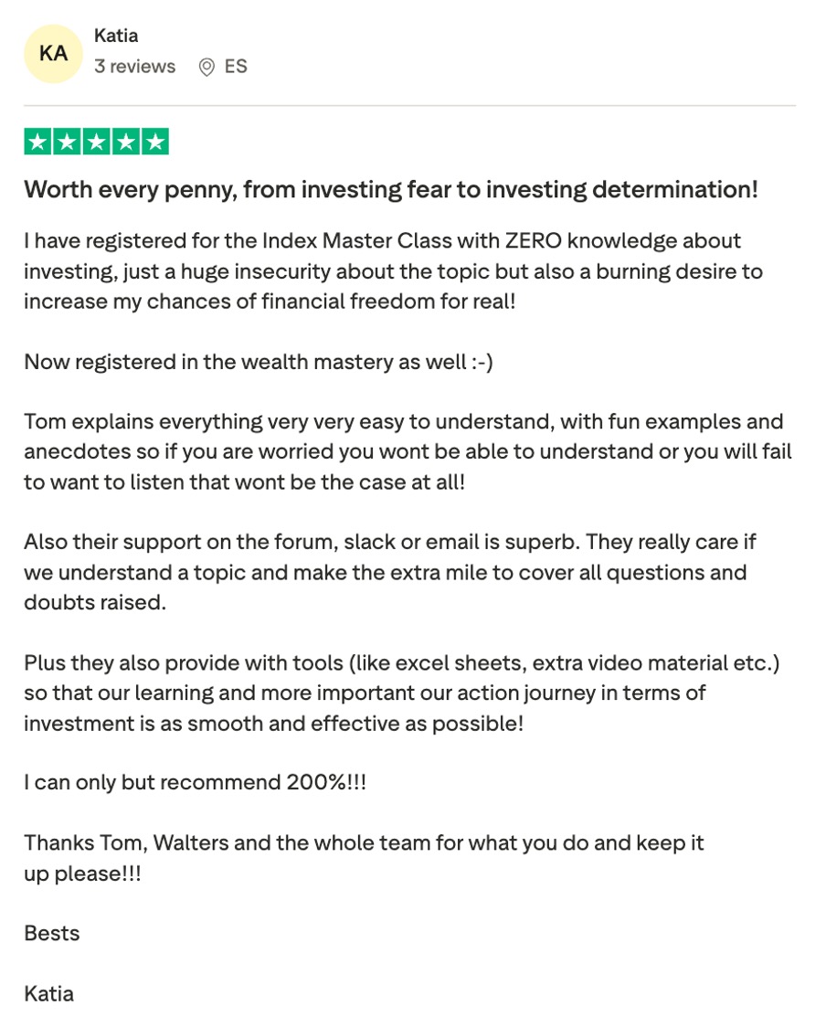 Member review screenshot