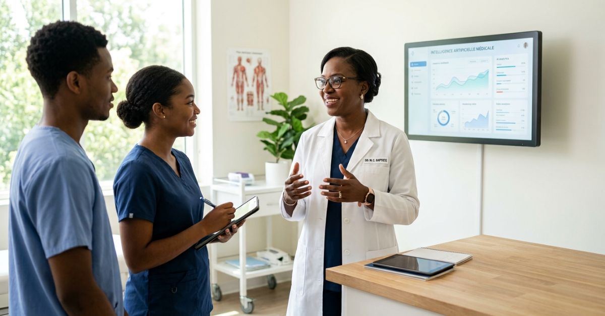 Pediatric provider consulting with a child and parent at Steamboat Pediatrics using No Barrier interpretation
