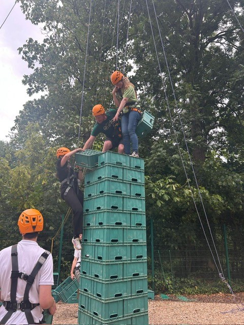 Block building - teambuilding activity at wildwood adventures
