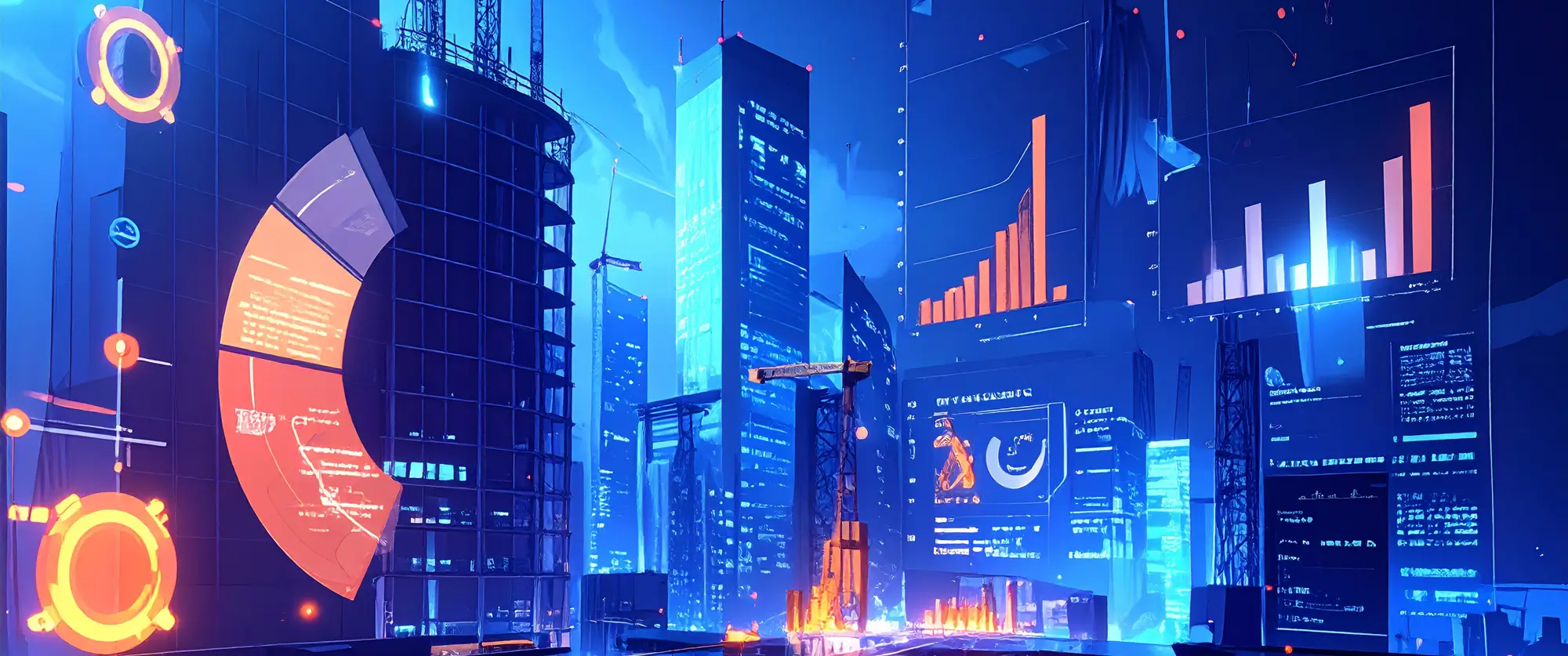 Abstract illustration of construction cost database