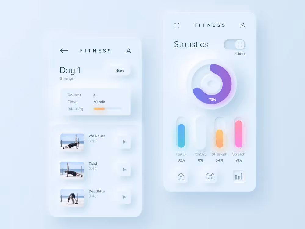 tendances ux ui néomorphisme 1