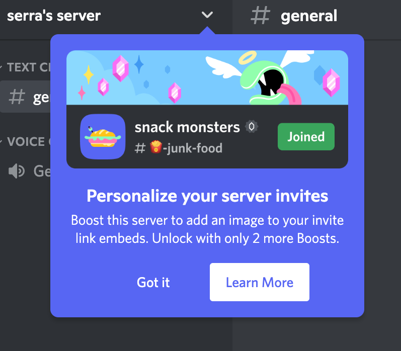 Discord's walkthrough design 