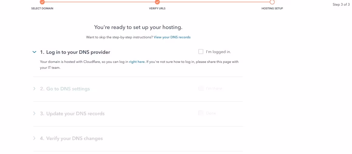 hubspot crm onboarding ejemplo