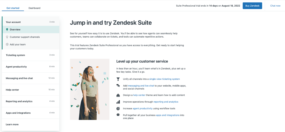 visually pleasing user onboarding patterns zendesk