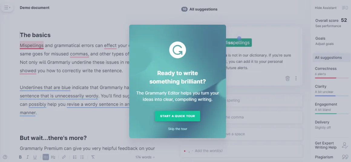 website-walkthrough-grammarly