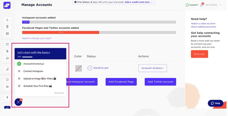 Userpilot's onboarding checklist