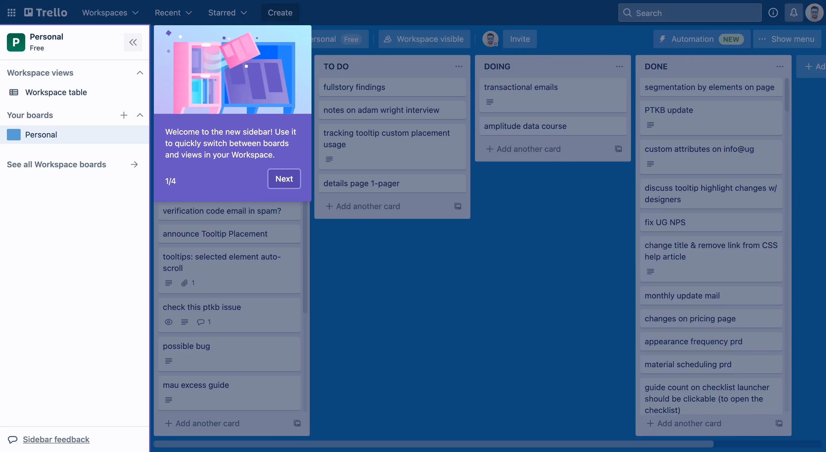 exemples de visites guidées trello