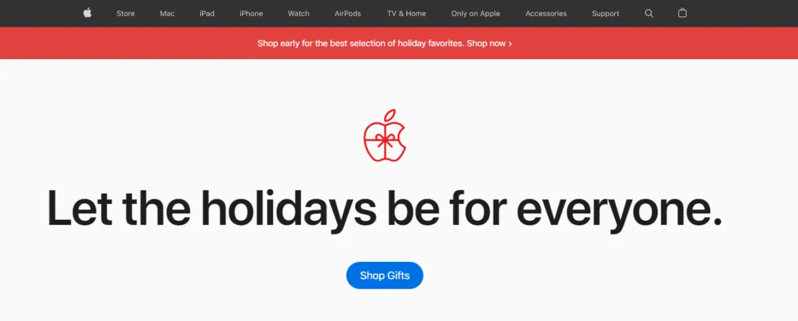 website notification bar apple