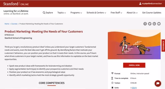 cursos de marketing de produto product marketing stanford